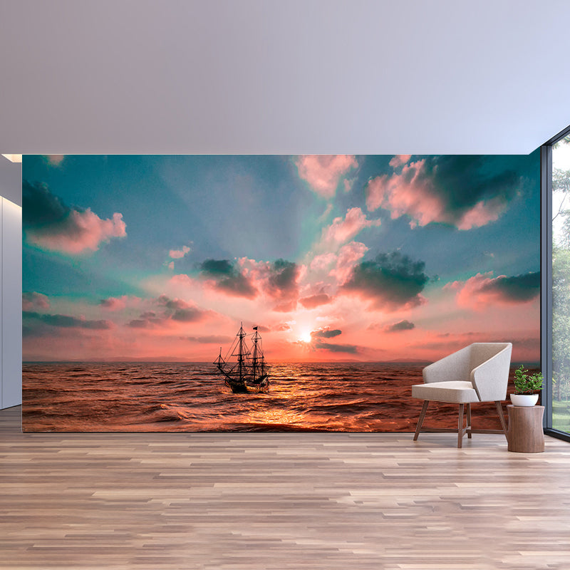 Horizontal Photography Sky Mural Stain Resistant Wall Art for Living Room