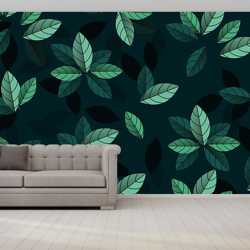 Customized Various Plants Mural Horizontal Illustration for Sleeping Room