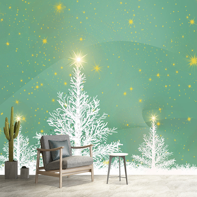 Tree Mural Contemporary Illustration for Dining Room Decoration