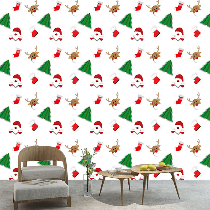 Tree Mural Contemporary Illustration for Dining Room Decoration