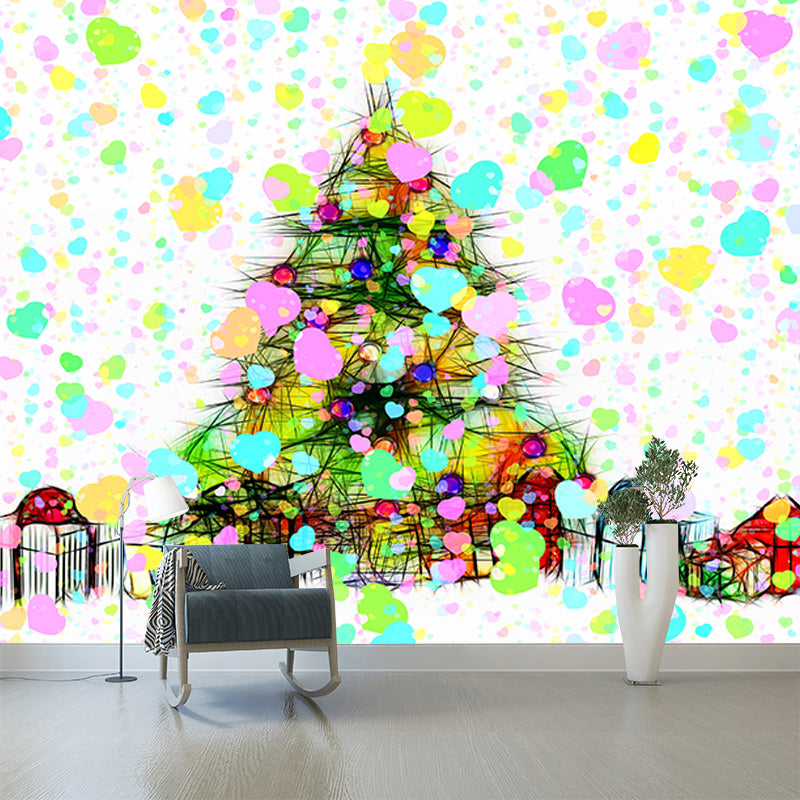 Tree Mural Contemporary Illustration for Dining Room Decoration