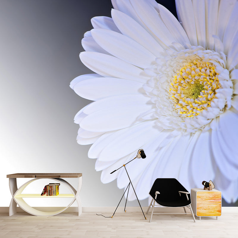 Customized Gerbera Wall Mural Horizontal Photography for Sleeping Room Decoration