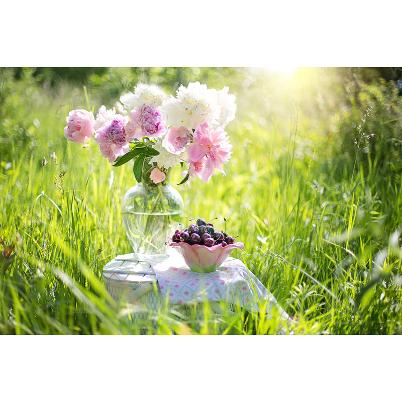 Beautiful Bouquet Mural Wallpaper Environment Friendly for Living Room Decor