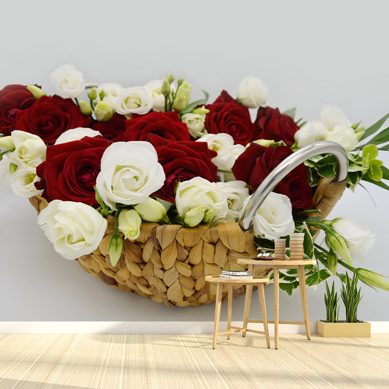 Soft Color Bouquet Mural Contemporary Photography for Living Room Decoration