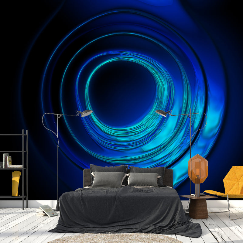 Abstract Swirl Stain-Resistant Wall Mural Contemporary Wall Art for Living Room