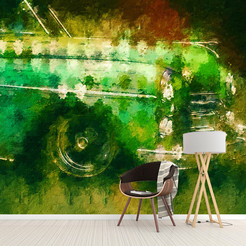 Car Illustration Mural Wallpaper for Boy Bedroom, Stain Resistant, Made to Measure