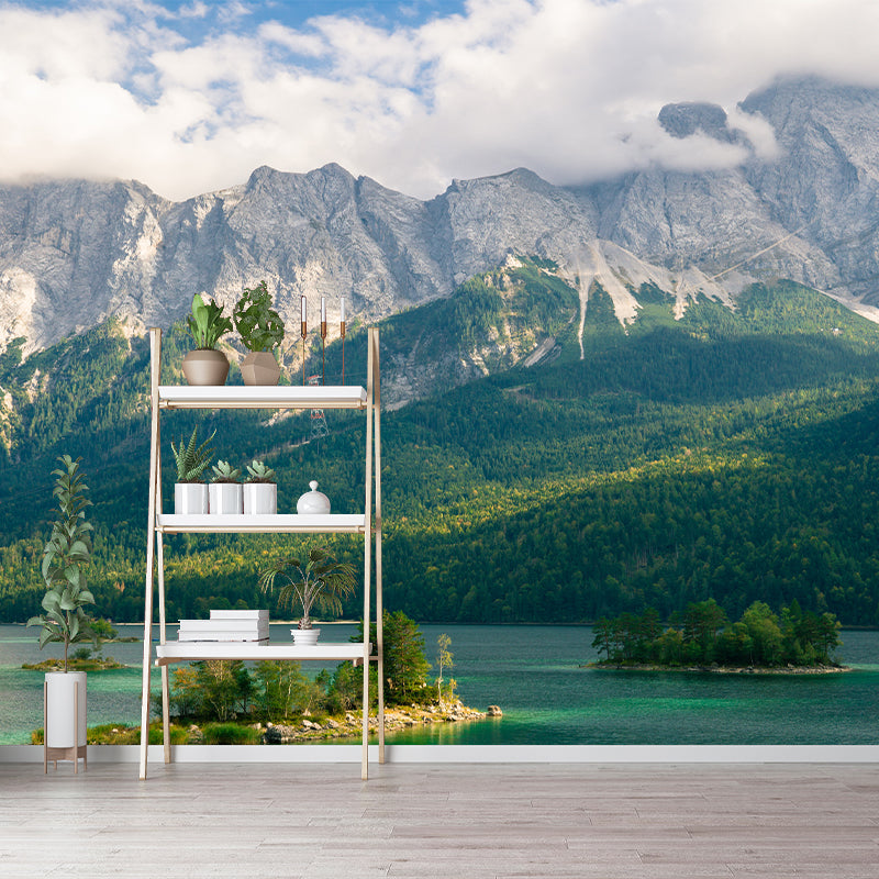 High Mountain View Mural Decal for Home Sitting Room Bedroom, Made to Measure