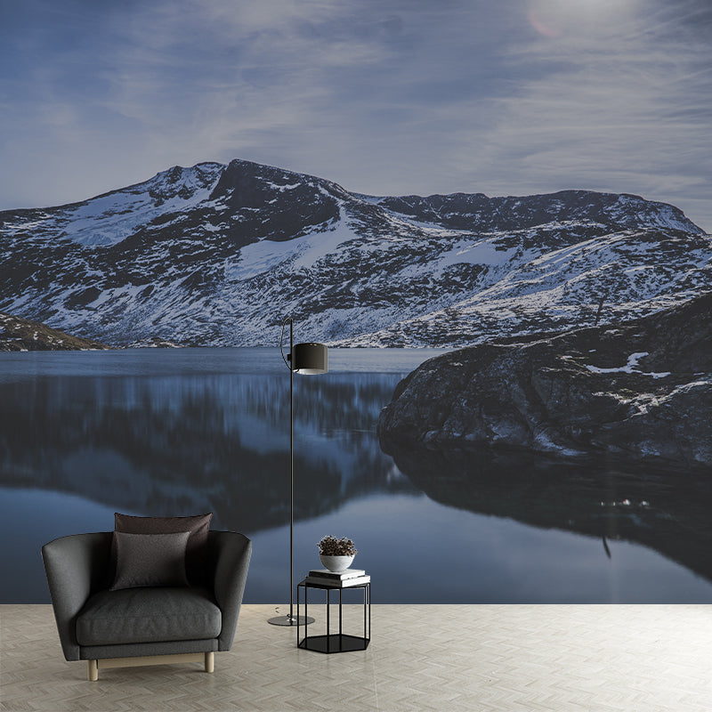 High Mountain View Mural Decal for Home Sitting Room Bedroom, Made to Measure