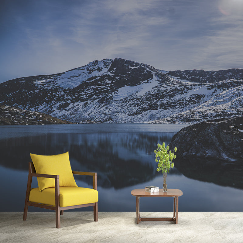 High Mountain View Mural Decal for Home Sitting Room Bedroom, Made to Measure