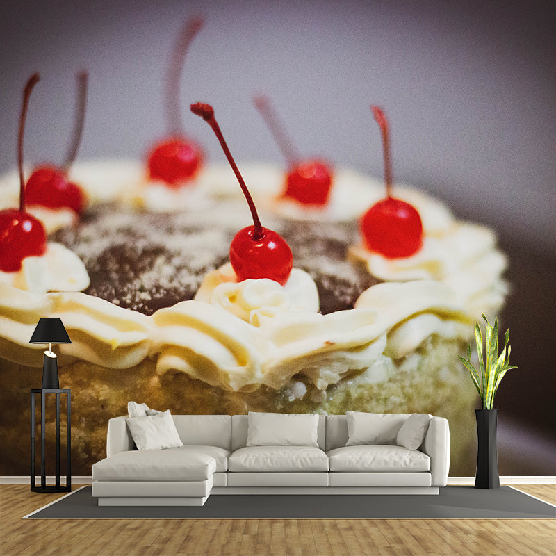 Delicious Food Mural Wallpaper for Cake Shop Wall Decor, Made to Measure