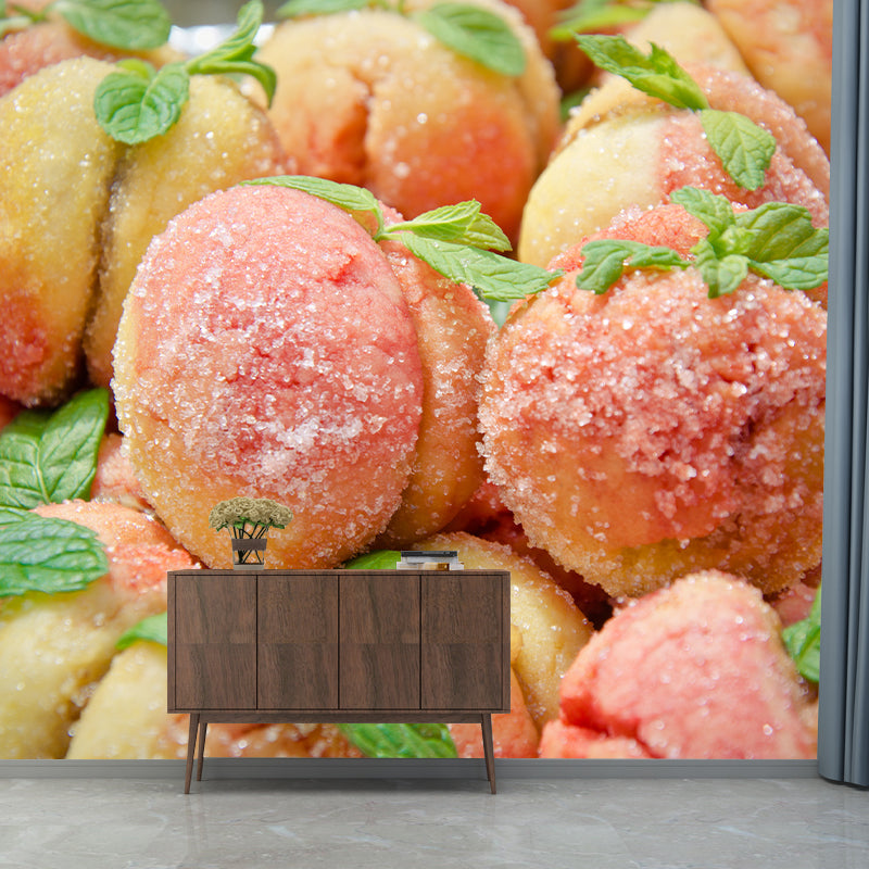 Delicious Food Mural Wallpaper for Dessert Shop Decoration, Customized Size Available