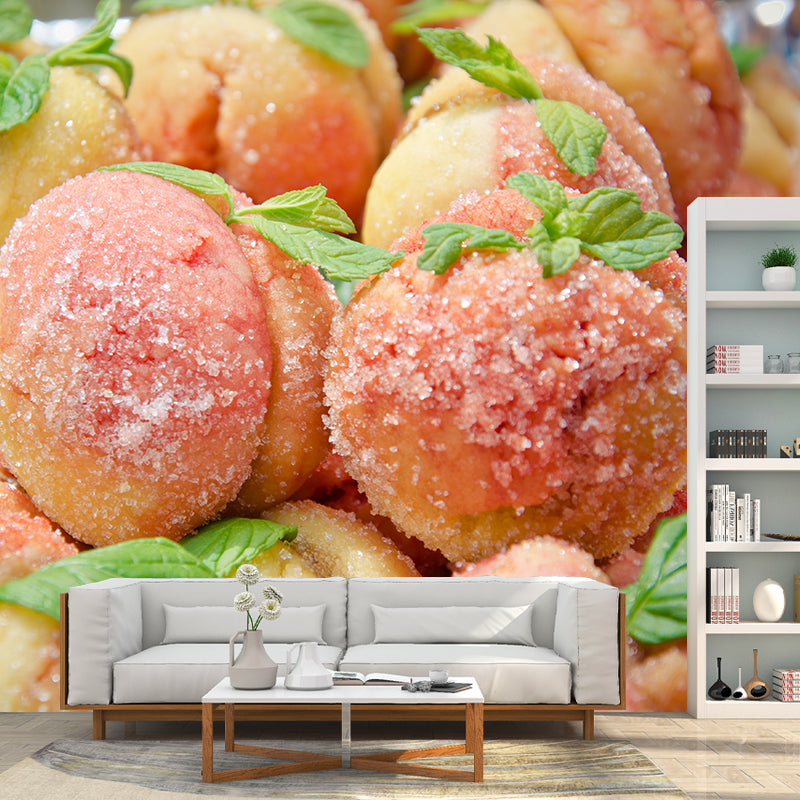 Delicious Food Mural Wallpaper for Dessert Shop Decoration, Customized Size Available