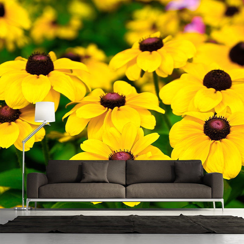 Minimalism Style Chrysanthemum Removable Wall Mural for Girls Bedroom, Customized Size Available