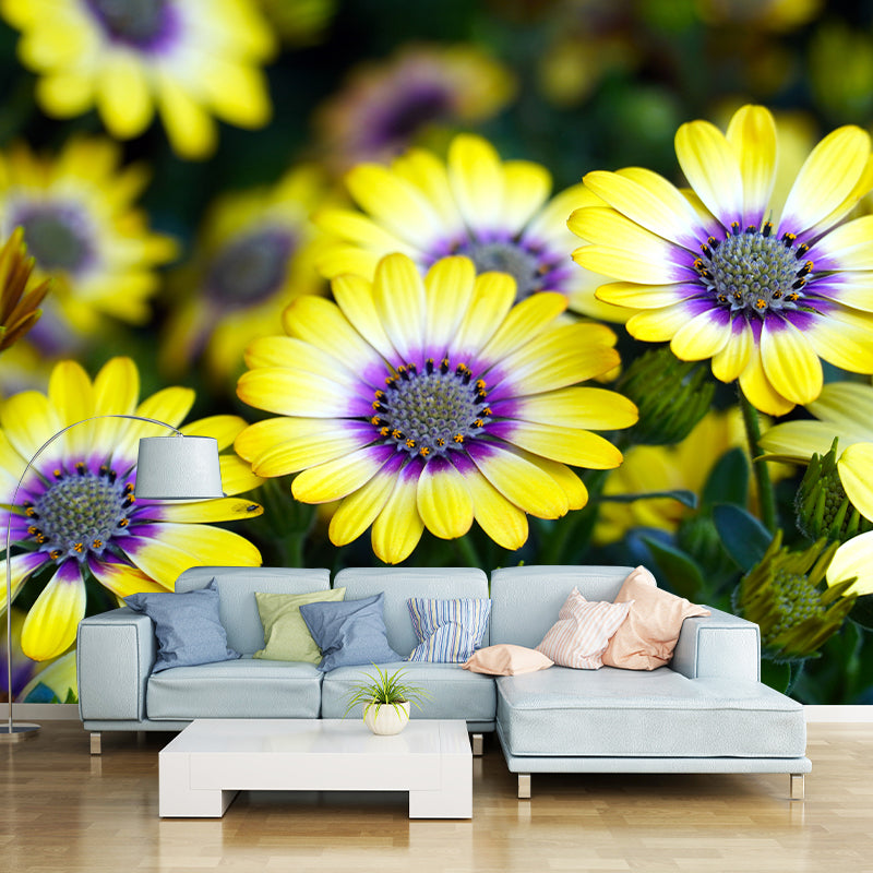 Beautiful Chrysanthemum Mural Wallpaper Customized Wall Decor for Girls Bedroom