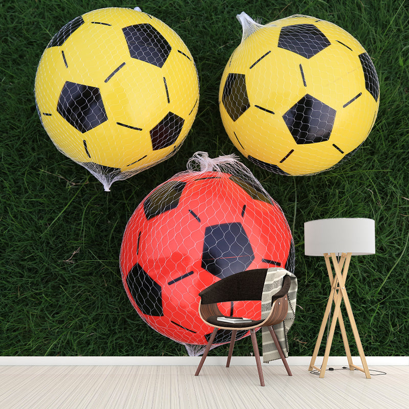 Football Sport Hobby Wall Mural Decal for Boys Bedroom, Customized Size Available