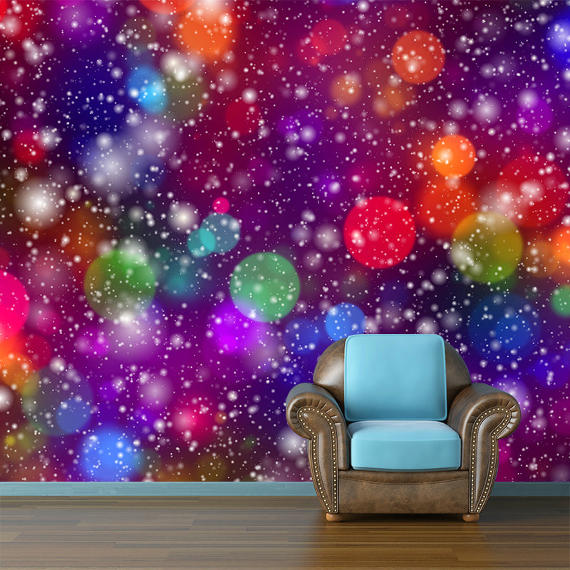 Contemporary Eco-friendly Bokeh Mural Wall Covering for Living Room Decor