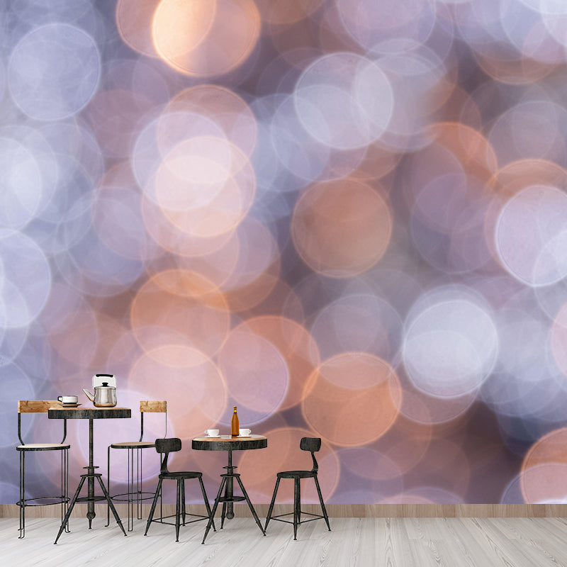 Contemporary Moisture Resistant Bokeh Mural Wall Covering for Decoration