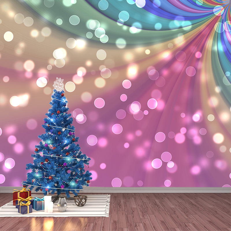 Contemporary Moisture Resistant Bokeh Mural Wall Covering for Bedroom Home Decor