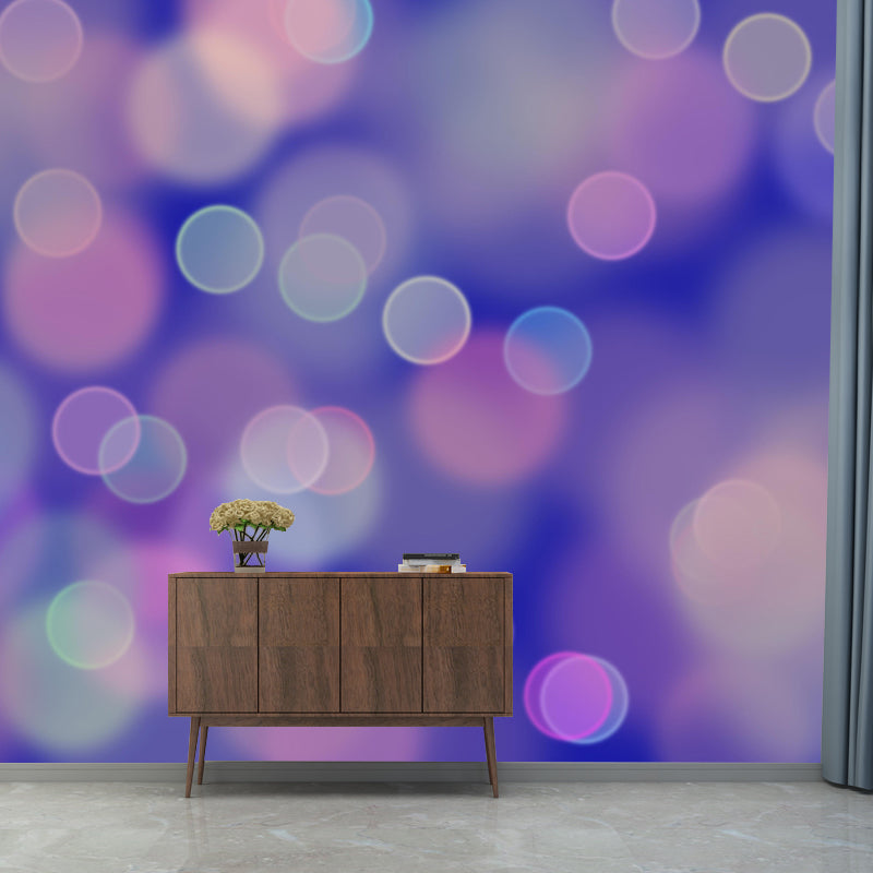 Contemporary Moisture Resistant Bokeh Mural Wall Covering for Bedroom Home Decor