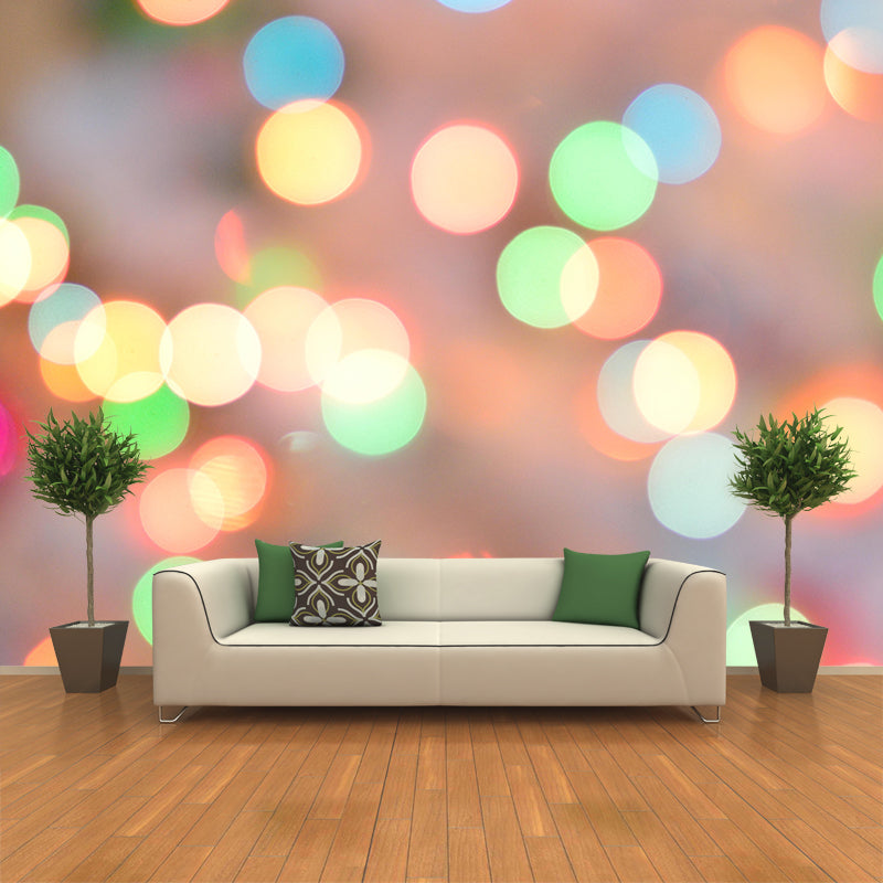 Moisture Resistant Bokeh Mural Wall Covering for Dining Room Home Decor
