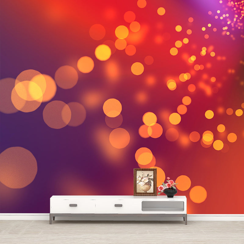 Moisture Resistant Bokeh Mural Wall Covering for Dining Room Home Decor