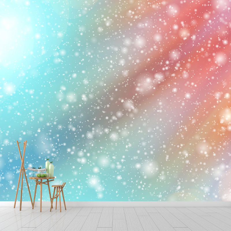 Contemporary Moisture Resistant Bokeh Mural Wall Covering for Living Room Wall Decor