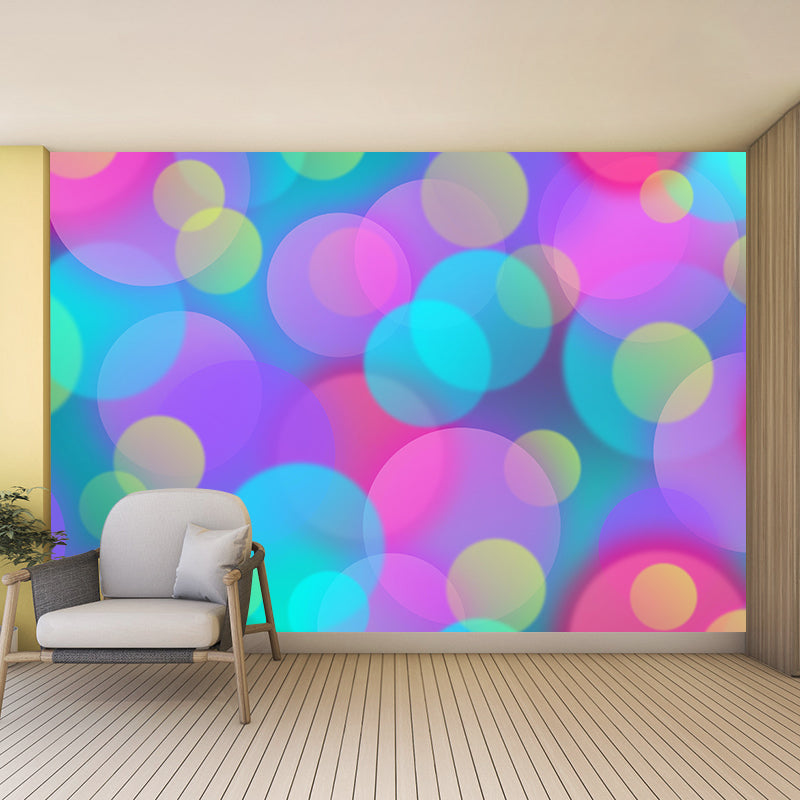 Contemporary Moisture Resistant Bokeh Mural Wall Covering for Living Room Wall Decor