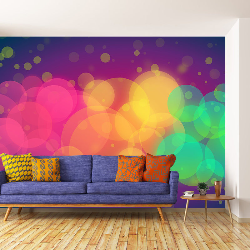 Contemporary Moisture Resistant Bokeh Mural Wall Covering for Bedroom Wall Decor