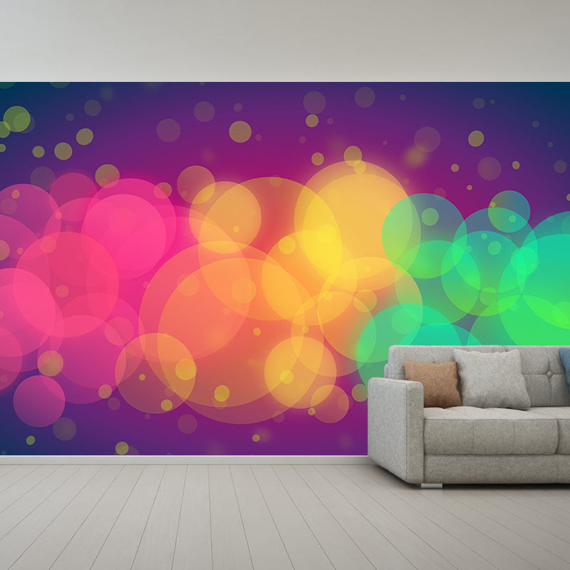 Contemporary Moisture Resistant Bokeh Mural Wall Covering for Bedroom Wall Decor