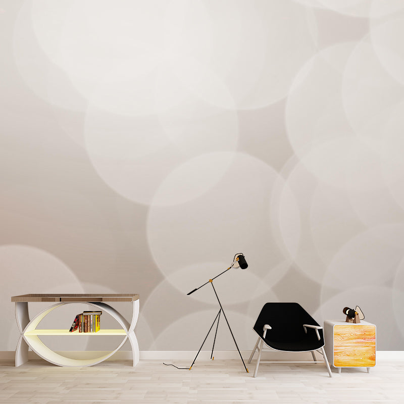 Horizontal Illustration Bokeh Wall Mural Moisture Resistant for Home Decoration