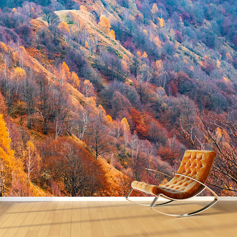 Moisture Resistant Forest Mural Wall Covering Wall Decor in Bringht Color