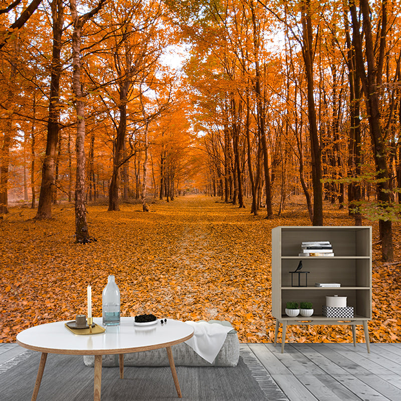 Moisture Resistant Forest Mural Wall Covering Wall Decor in Bringht Color