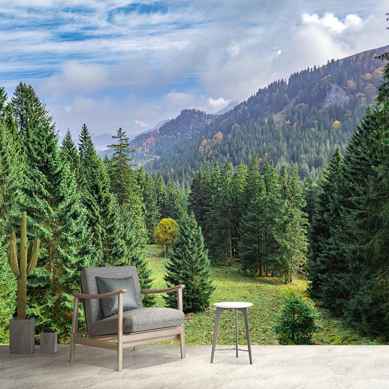 Contemporary Moisture Resistant Forest Mural Wall Covering for House Wall Decor