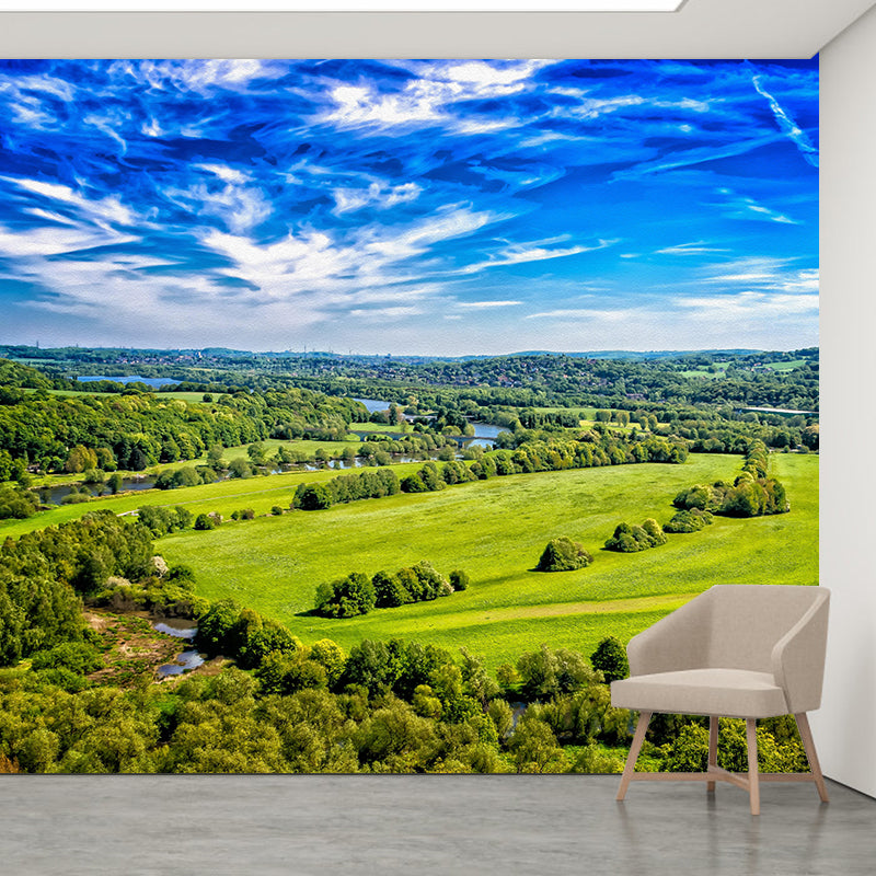 Forest Moisture Resistant Mural Wall Covering for Bedroom Wall Decor