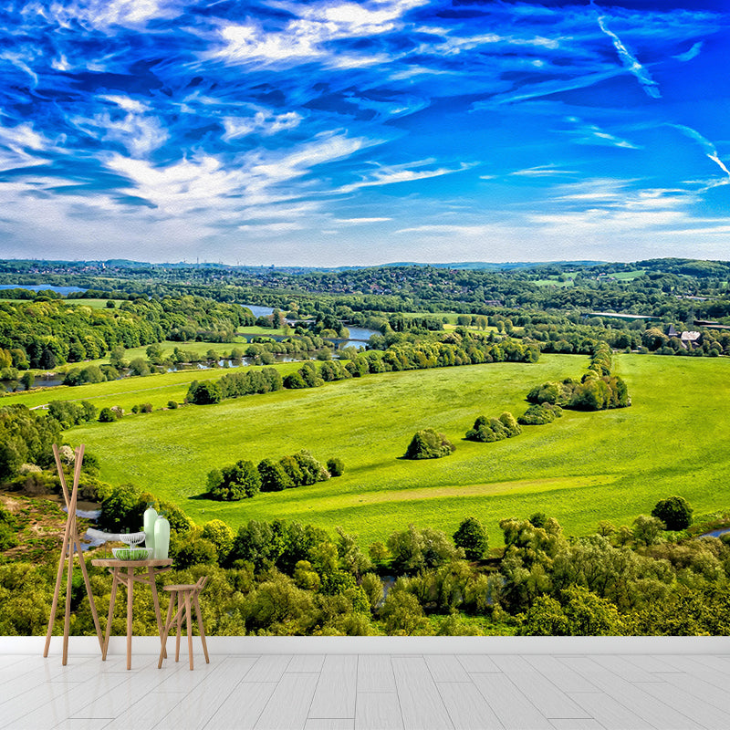 Forest Moisture Resistant Mural Wall Covering for Bedroom Wall Decor