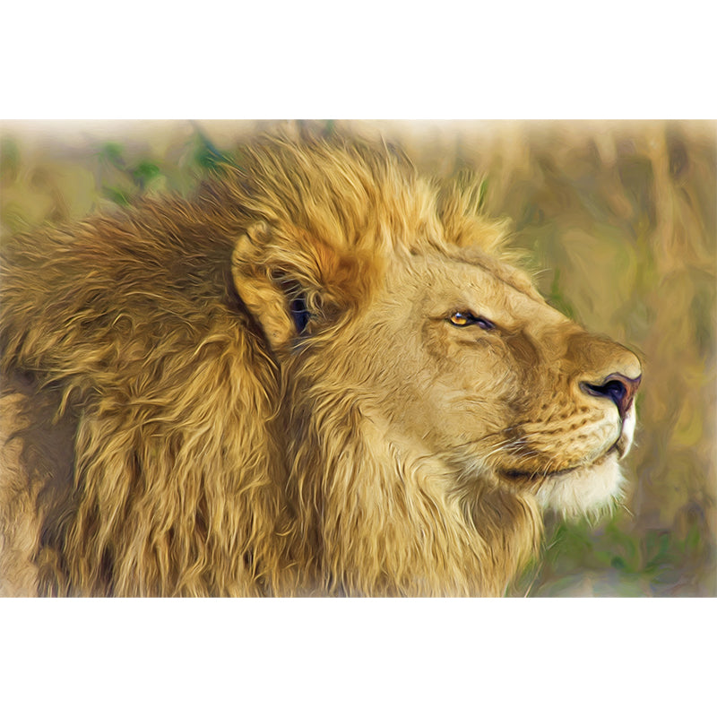 Jungle Animals Mural Wallpaper for Sitting Room Decoration, Made to Measure