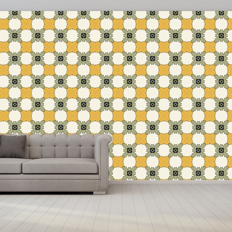 Intricate Geometric Patterns Mural Water-Resistant Wall Decor for Accent Wall