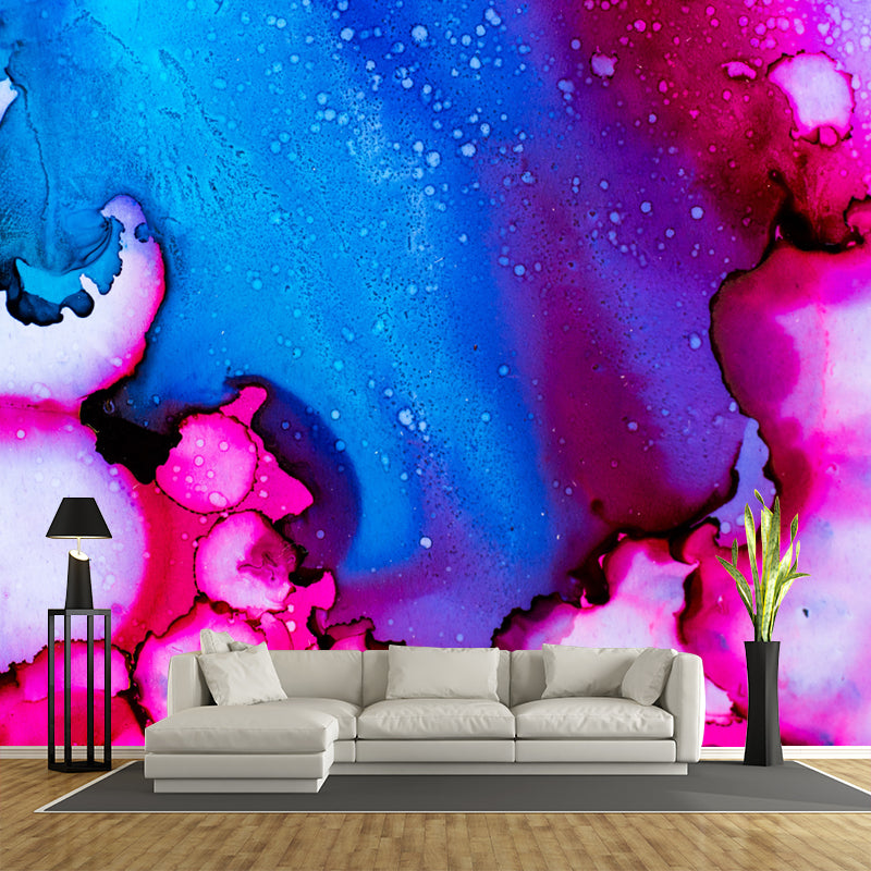 Abstract Mural Wallpaper for Coffee Shop Minimalist Color, Moisture Resistant