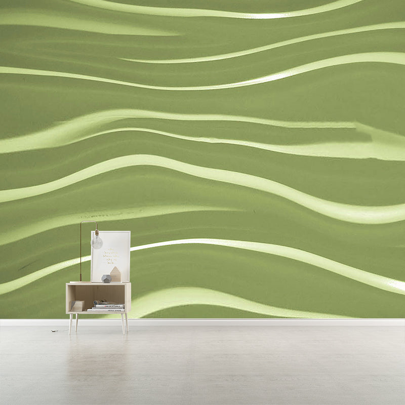 Wavy Line Abstraction Wall Mural for Living Room Wall Decor, Made to Measure