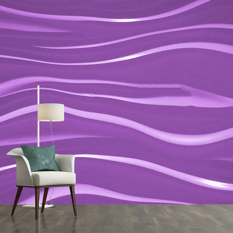 Wavy Line Abstraction Wall Mural for Living Room Wall Decor, Made to Measure