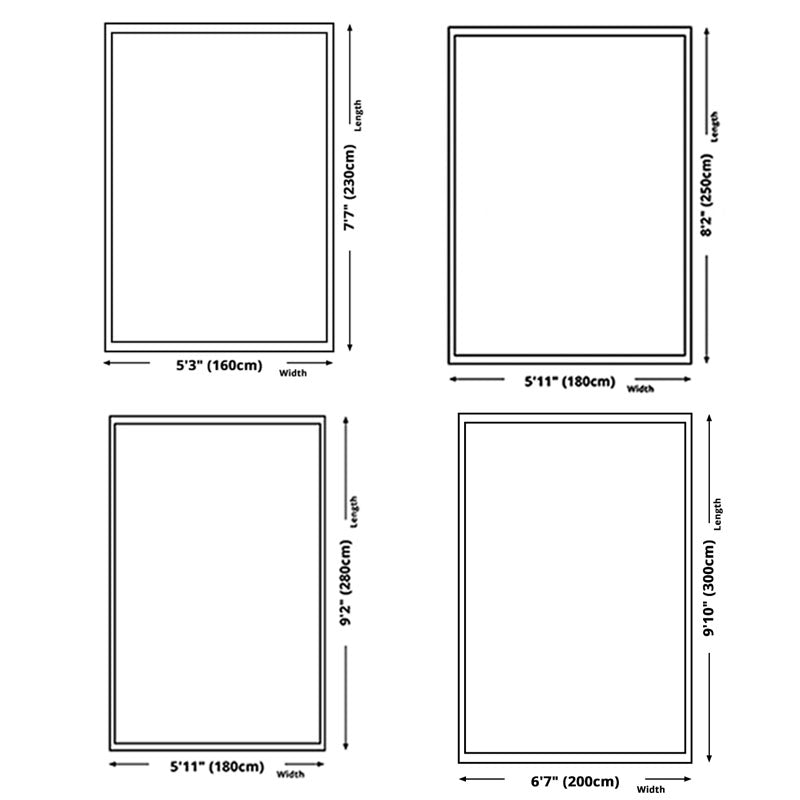 Brown Modern Rug Polyester Geometric Area Rug Non-Slip Backing Carpet for Home Decor