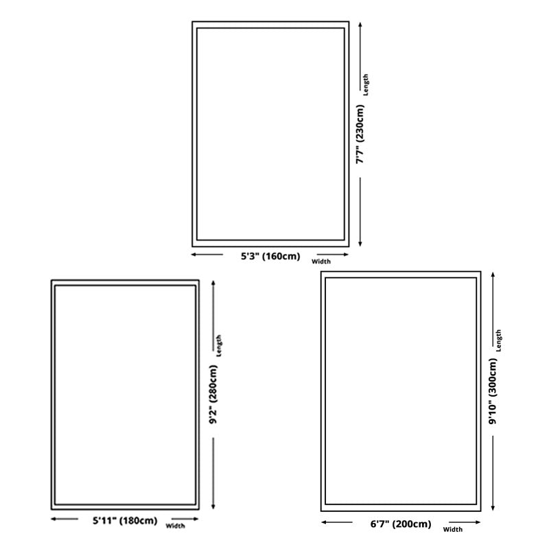 Navy Modern Area Rug Polyester Graphic Non-Slip Backing Rug for Living Room