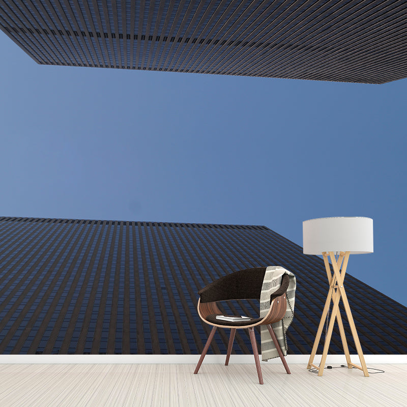 City Architecture Mural Wallpaper Mildew Resistant Modern Living Room Decoration