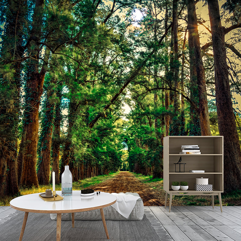 Forest Scenery Moisture Resistant Living Room Wall Decor, Custom Size Available