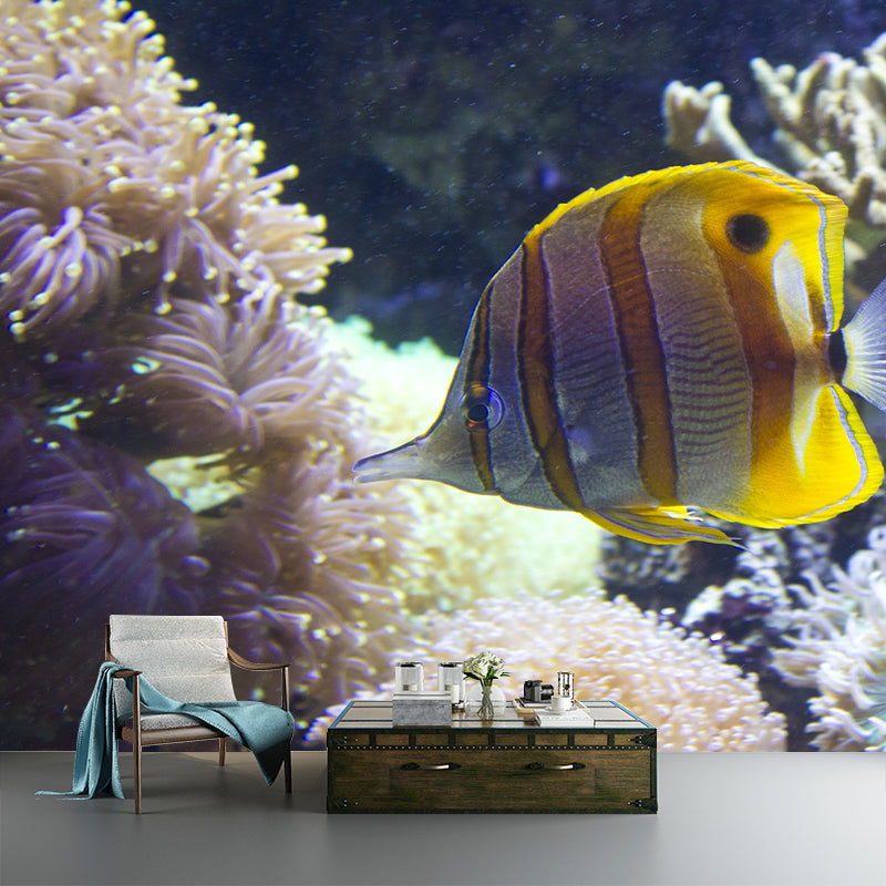 Sea Creatures Contemporary Mural Wallpaper for Home Decoration, Waterproofing