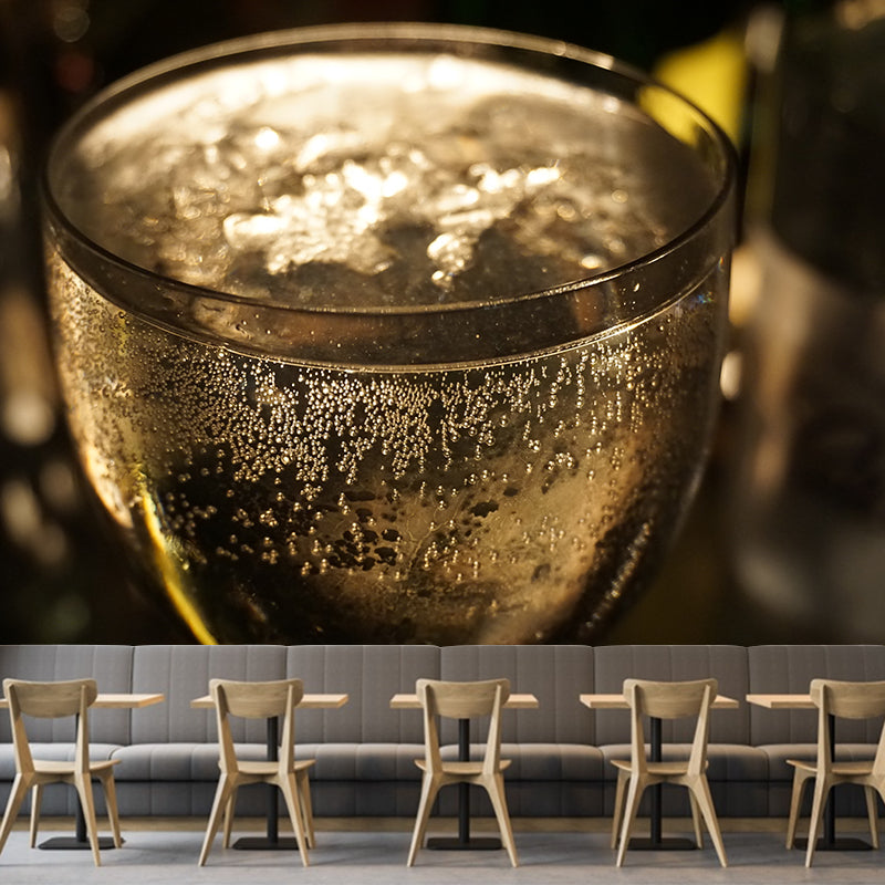 Wine Full Size Waterproofing Contemporary Wall Covering for Wine Bar, Custom Size Available