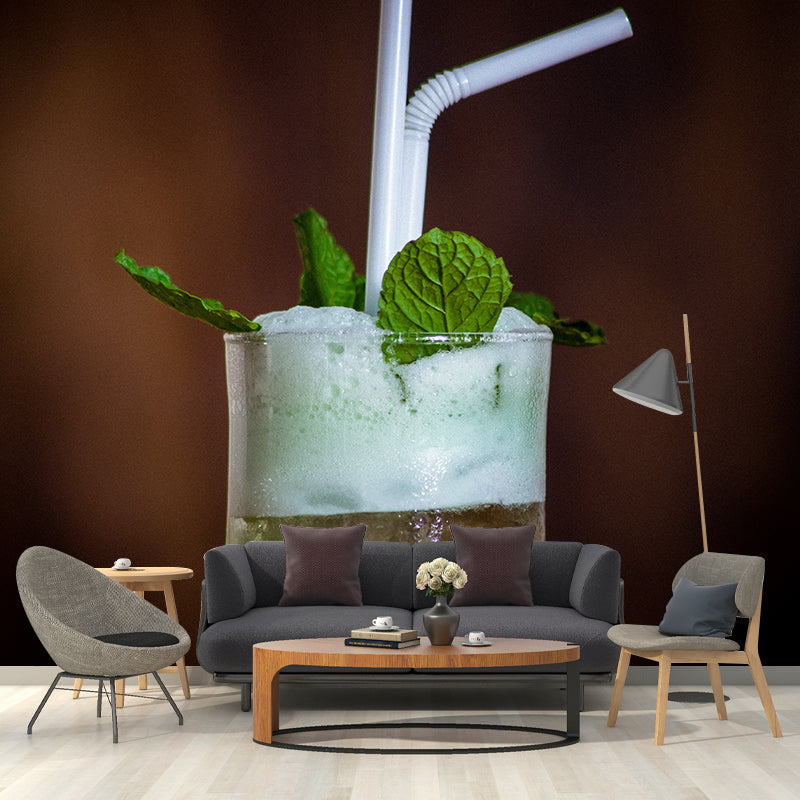 Contemporary Style Wine Wallpaper Mural Decal for Bar, Custom Size Available