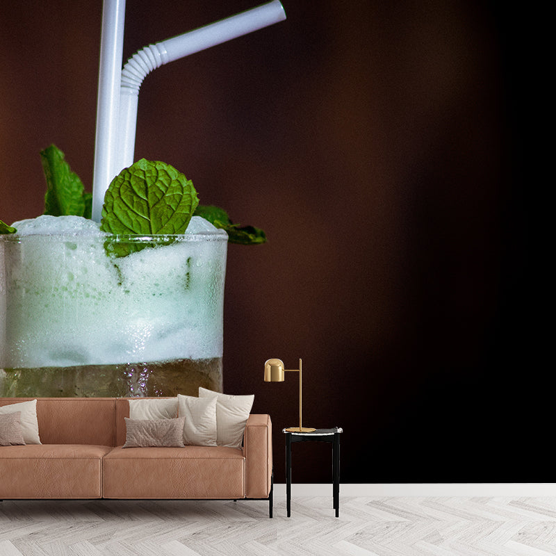 Contemporary Style Wine Wallpaper Mural Decal for Bar, Custom Size Available