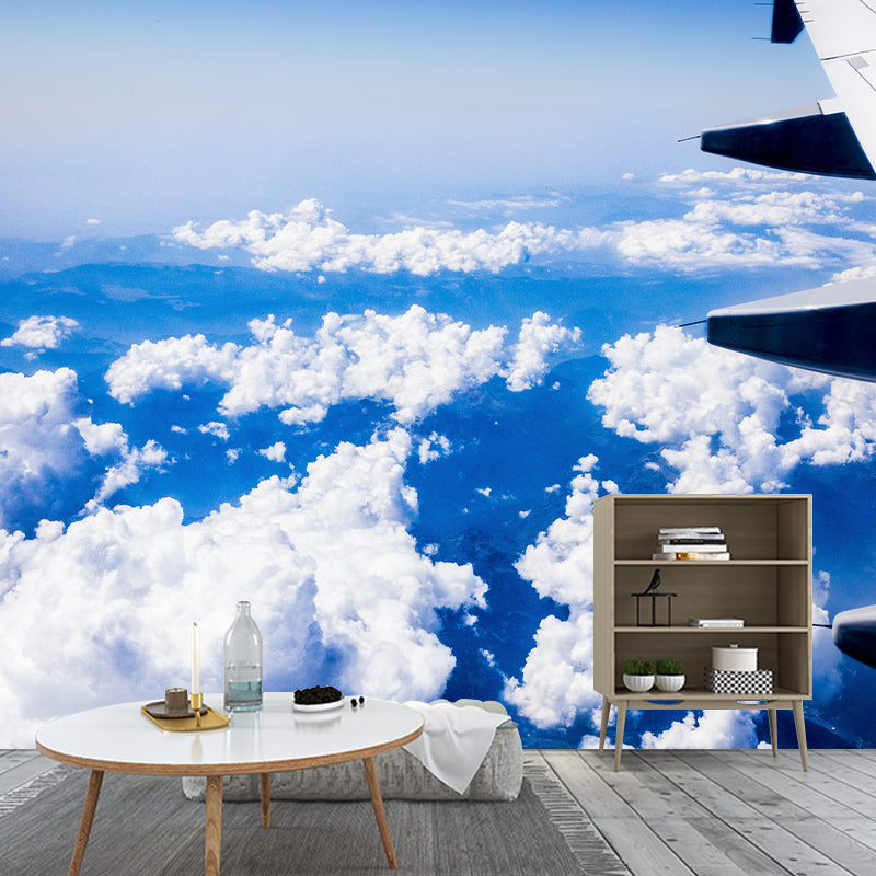 Air Plane Mural Wallpaper for Sleeping Room Decoration, Personalized Size