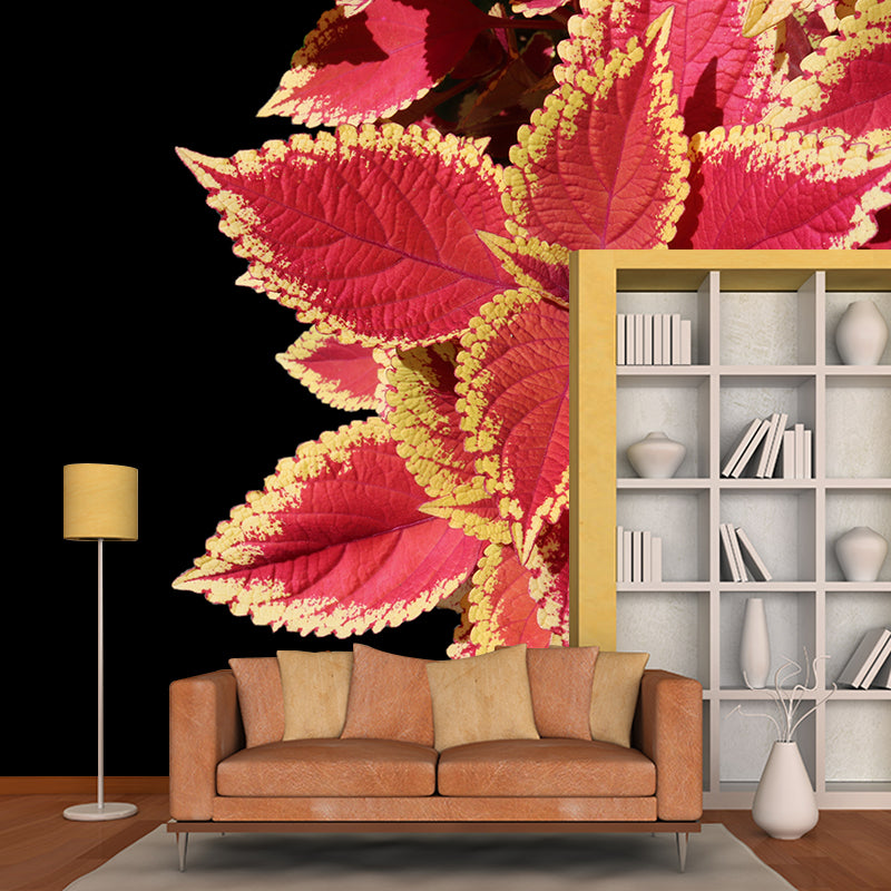 Coleus Plant Wall Mural Eco-friendly Customized Wall Covering for Sitting Room